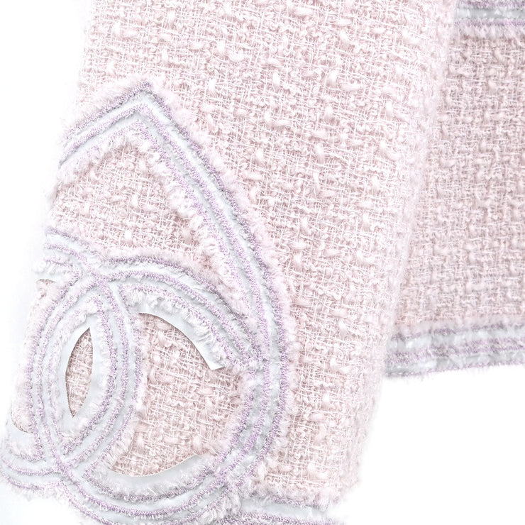 Chanel Collarless Jacket Pink 09C #42 154401