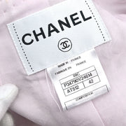 Chanel Collarless Jacket Pink 09C #42 154401
