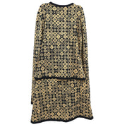 Chanel Setup Suit Zip Up Top Skirt Black 03P #38 #34 154404