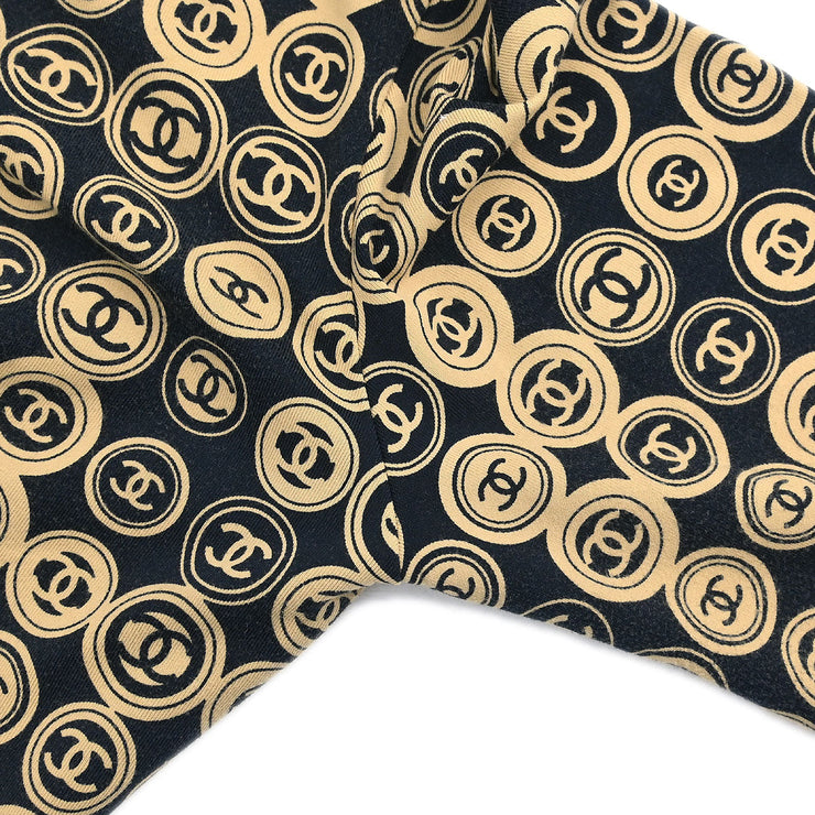 Chanel Setup Suit Zip Up Top Skirt Black 03P #38 #34 154404