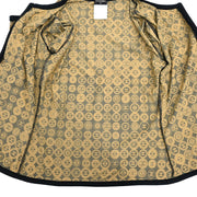 Chanel Setup Suit Zip Up Top Skirt Black 03P #38 #34 154404