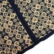 Chanel Setup Suit Zip Up Top Skirt Black 03P #38 #34 154404