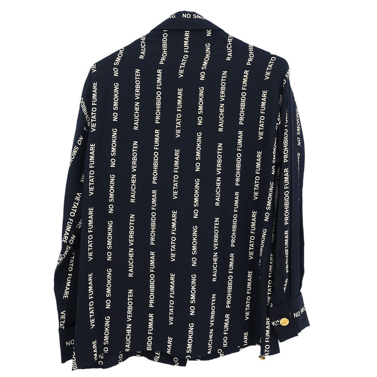 Chanel Blouse Shirt Black 154406