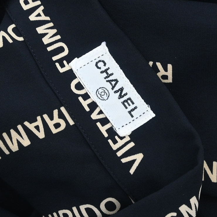 Chanel Blouse Shirt Black 154406