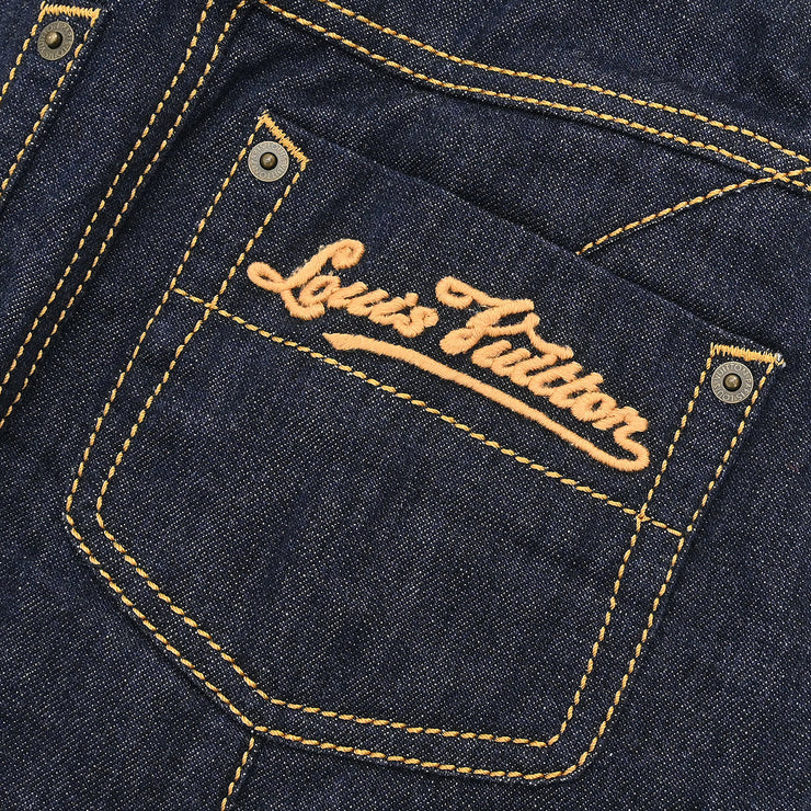 Louis Vuitton Denim Skirt Indigo RW071W WKSK01C2H #36 154408