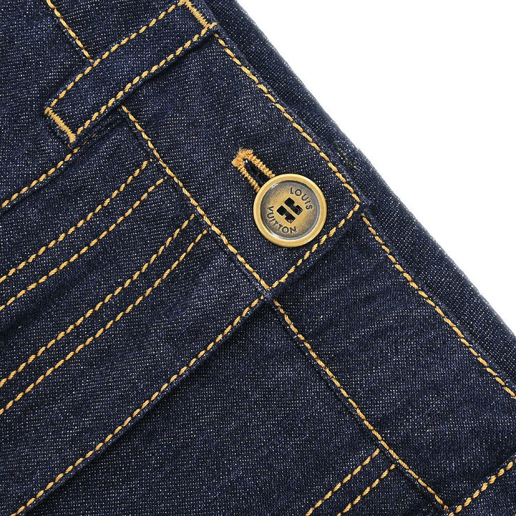 Louis Vuitton Denim Skirt Indigo RW071W WKSK01C2H #36 154408