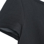 Prada Short Sleeve Dress Black APD1 2013 1785 #40 154409