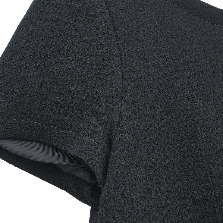 Prada Short Sleeve Dress Black APD1 2013 1785 #40 154409