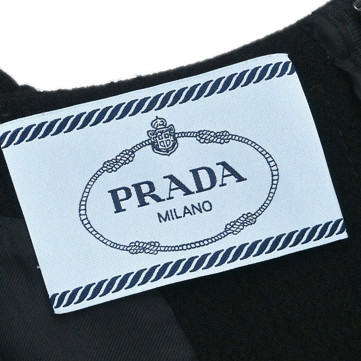 Prada Short Sleeve Dress Black APD1 2013 1785 #40 154409