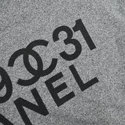 Chanel Long Sleeve Top Sweater Gray 154413