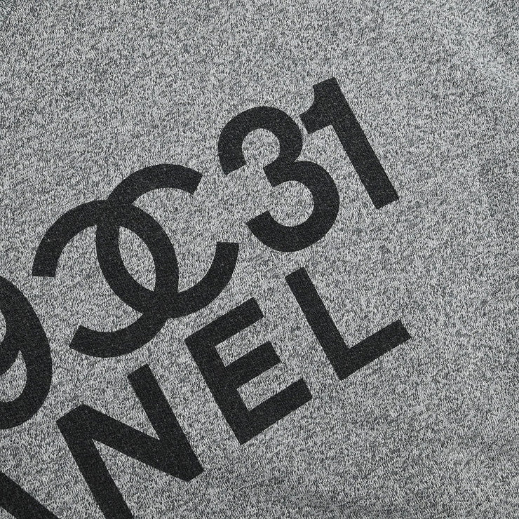 Chanel Long Sleeve Top Sweater Gray 154413