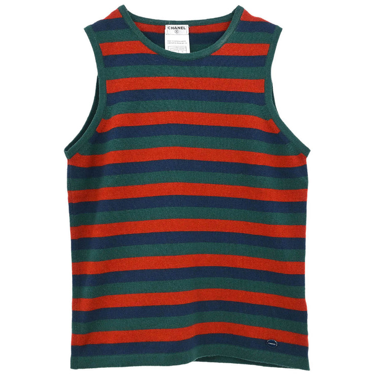 Chanel Sleeveless Tank Top Green 06C #36 154428