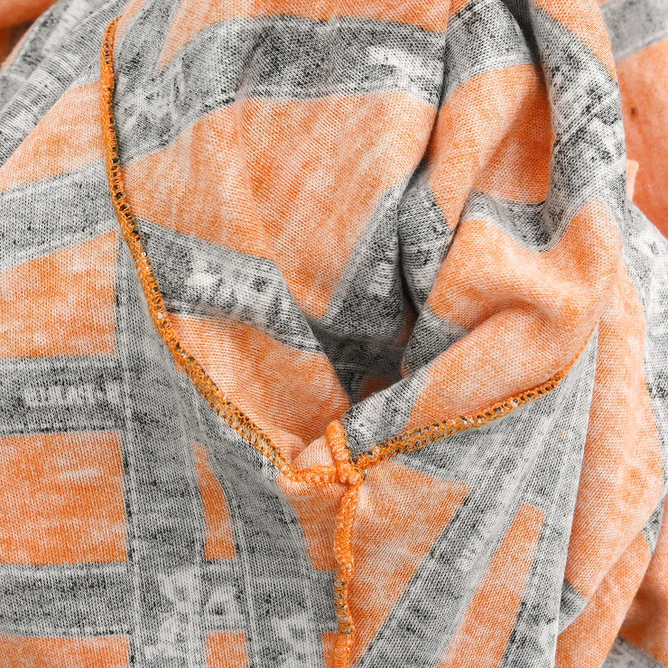 Hermes Long Sleeve T-shirt Top Orange #S 154432