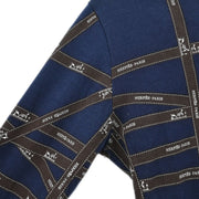 Hermes Long Sleeve T-shirt Top Navy #S 154433