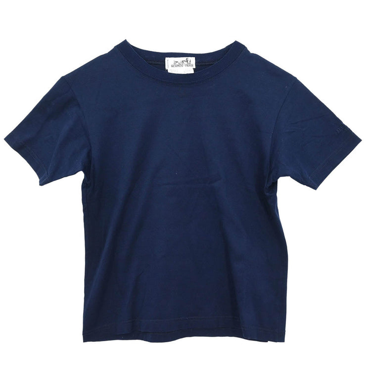 Hermes Short Sleeve T-shirt Top Navy #S 154434