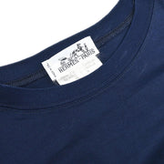 Hermes Short Sleeve T-shirt Top Navy #S 154434