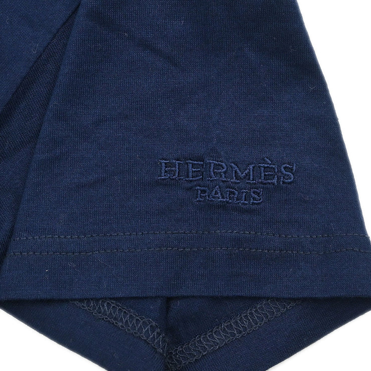 Hermes Short Sleeve T-shirt Top Navy #S 154434