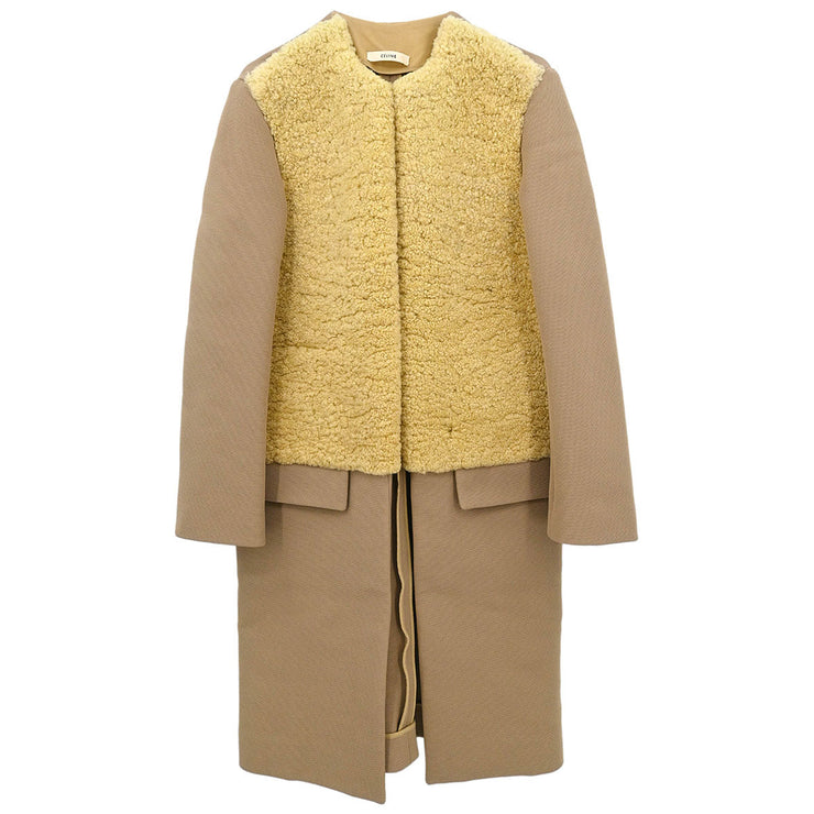 Celine Coat Beige 28C542956 #36 154441
