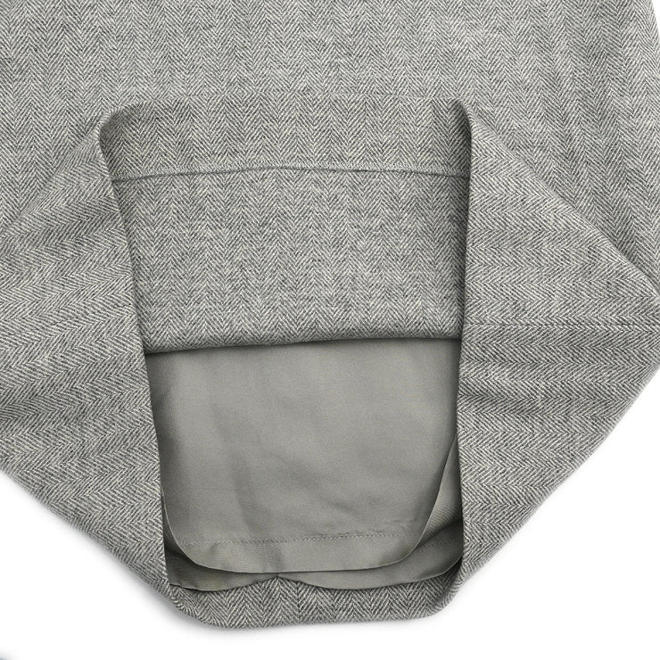 Hermes Sleeveless Dress Gray #40 154443