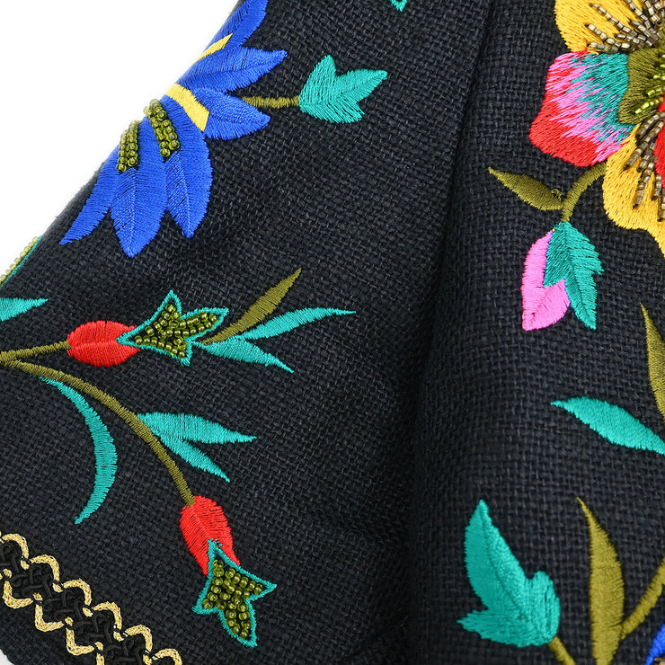 Yves Saint Laurent Collarless Jacket Black HZ530-700 #S 154447