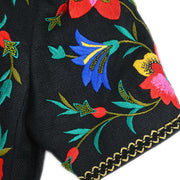 Yves Saint Laurent Collarless Jacket Black HZ530-700 #S 154447