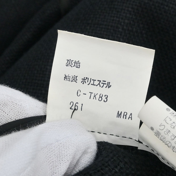 Yves Saint Laurent Collarless Jacket Black HZ530-700 #S 154447