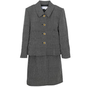 Yves Saint Laurent Setup Suit Jacket Skirt Black HZ290/HE133-116 #L #S 154448