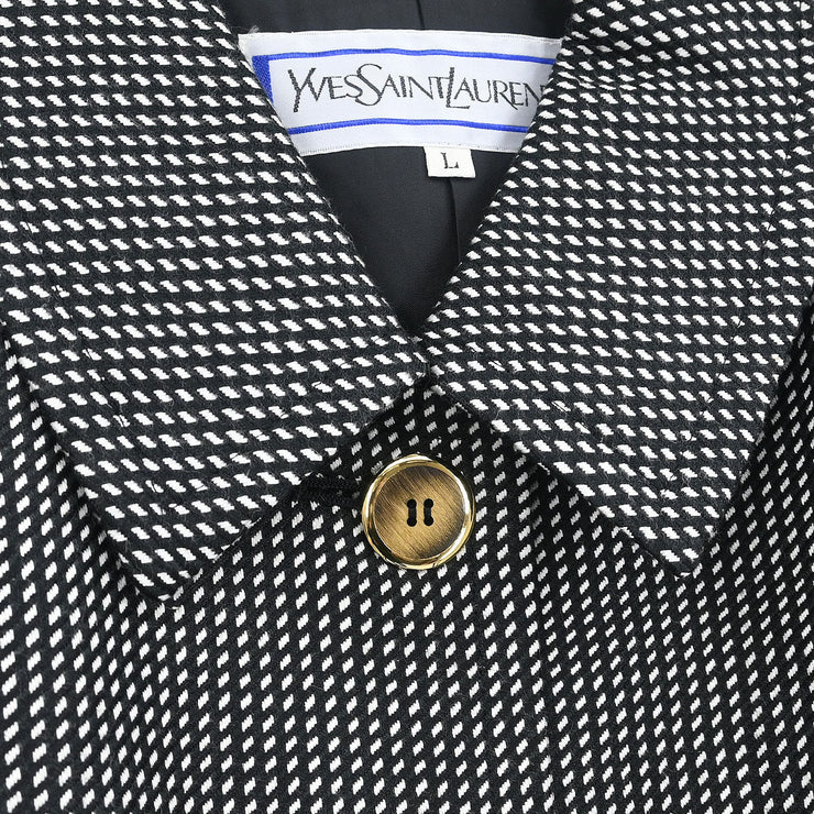 Yves Saint Laurent Setup Suit Jacket Skirt Black HZ290/HE133-116 #L #S 154448