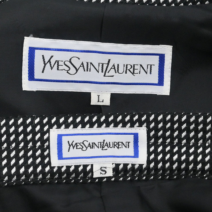 Yves Saint Laurent Setup Suit Jacket Skirt Black HZ290/HE133-116 #L #S 154448