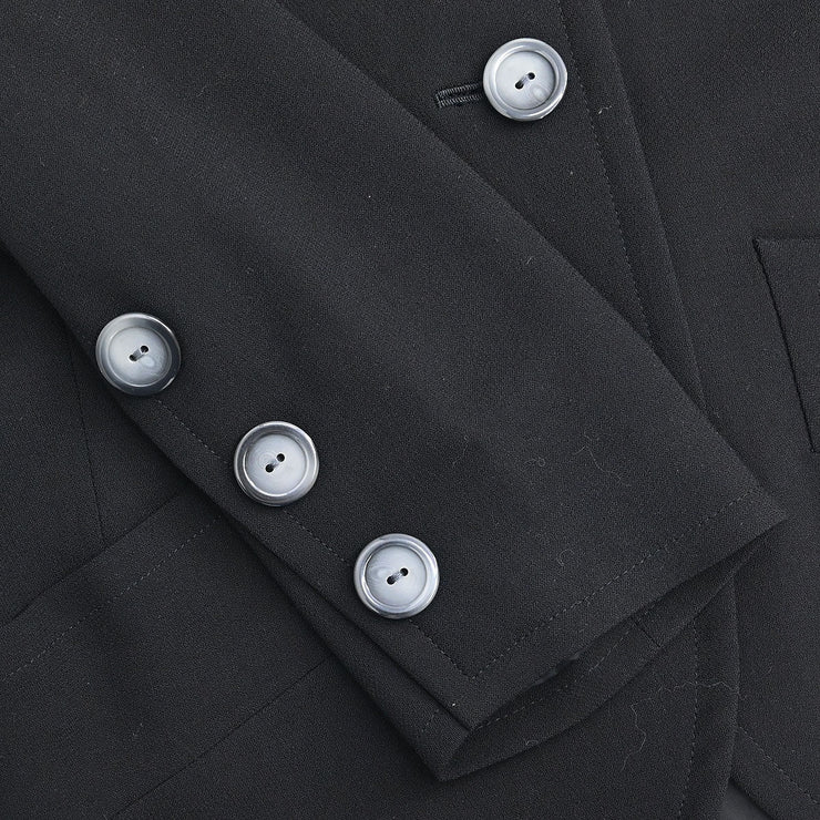 Yves Saint Laurent Setup Suit Jacket Skirt Black HZ145-409 HE090-409 #M 154449