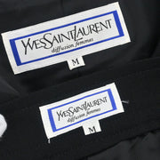 Yves Saint Laurent Setup Suit Jacket Skirt Black HZ145-409 HE090-409 #M 154449
