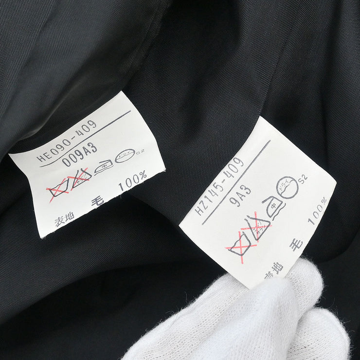 Yves Saint Laurent Setup Suit Jacket Skirt Black HZ145-409 HE090-409 #M 154449