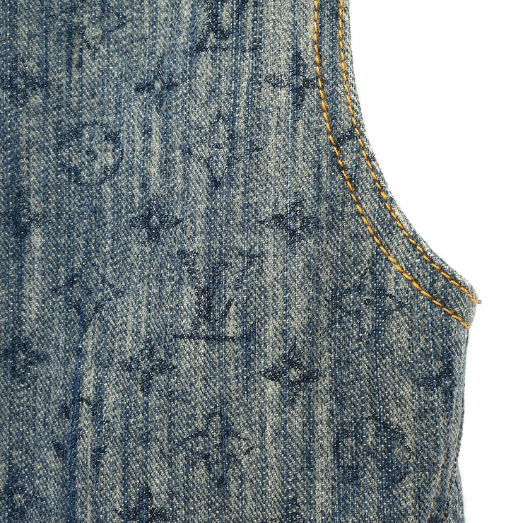 Louis Vuitton Sleeveless Dress Indigo RW161A B78 F9DR25 #36 154451