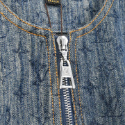 Louis Vuitton Sleeveless Dress Indigo RW161A B78 F9DR25 #36 154451