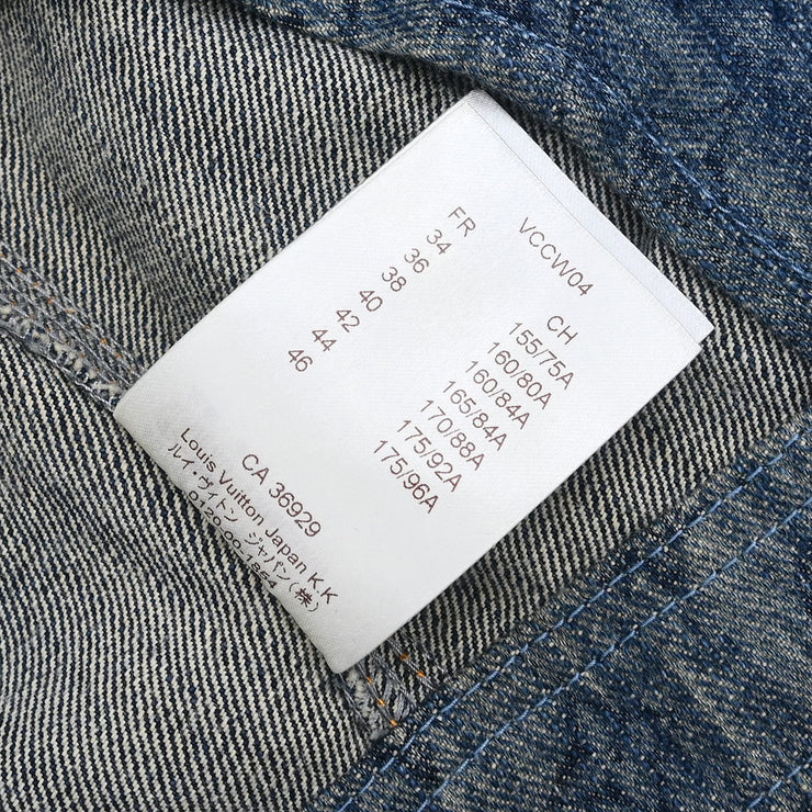 Louis Vuitton Sleeveless Dress Indigo RW161A B78 F9DR25 #36 154451