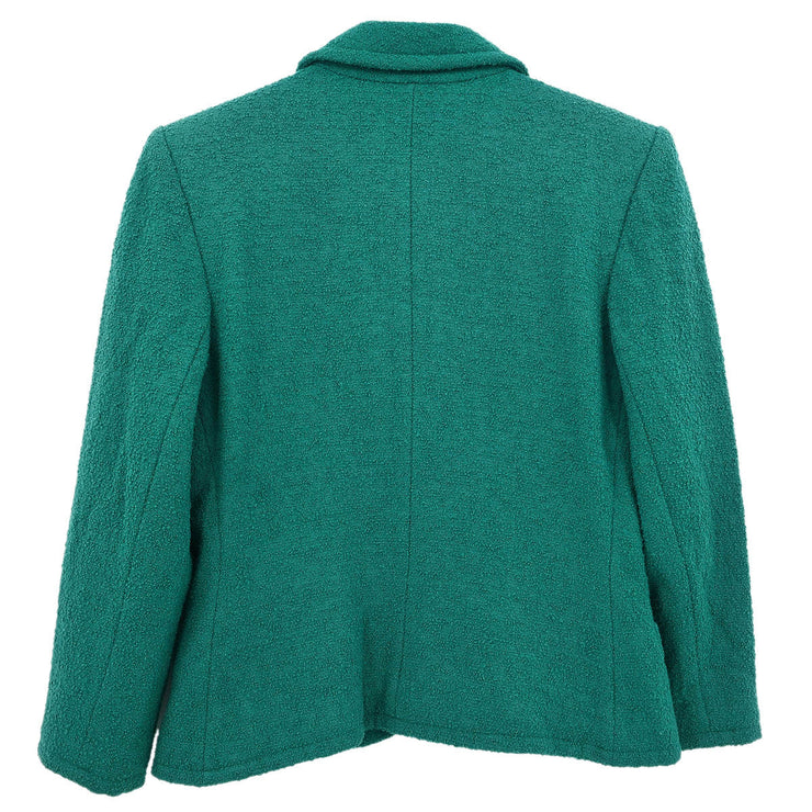 Yves Saint Laurent Single Breasted Jacket Green HZ537-870 #L 154453