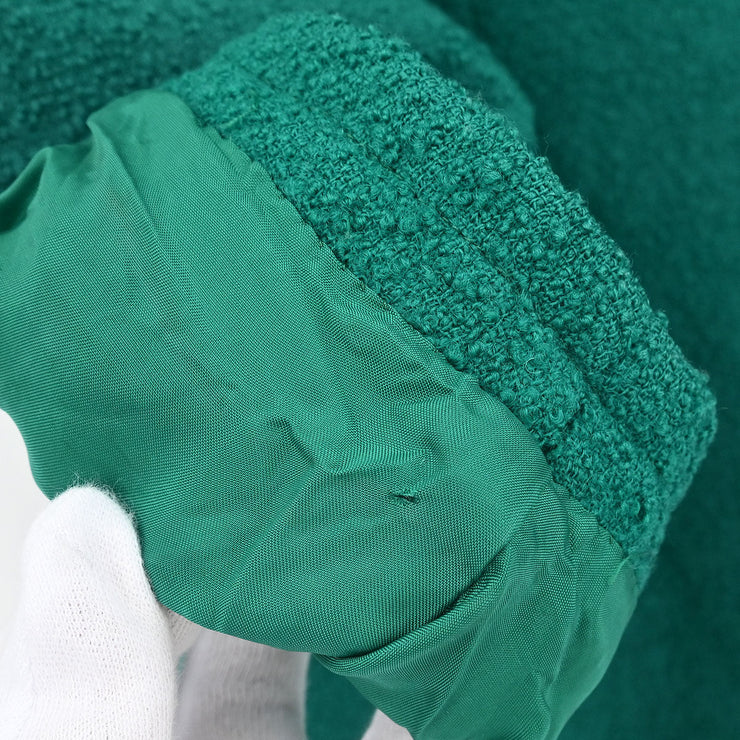 Yves Saint Laurent Single Breasted Jacket Green HZ537-870 #L 154453