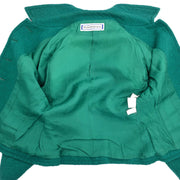 Yves Saint Laurent Single Breasted Jacket Green HZ537-870 #L 154453