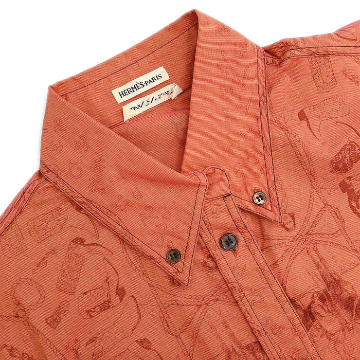 Hermes Sleeveless Top Orange #38 154454