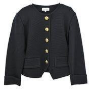 Yves Saint Laurent Jacket Black ST34A518 #L 154455
