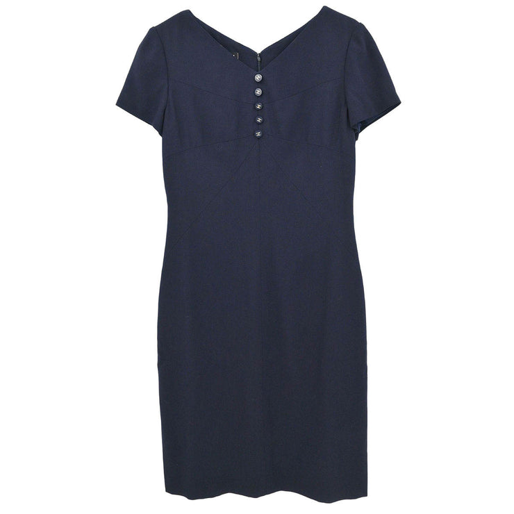 Chanel Dress Navy 96P #40 154464