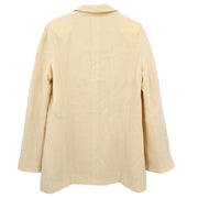 Chanel Single Breasted Jacket White 99C #40 154465