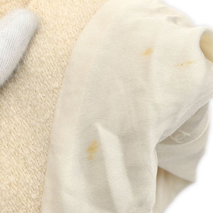 Chanel Single Breasted Jacket White 99C #40 154465