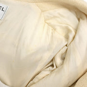 Chanel Single Breasted Jacket White 99C #40 154465