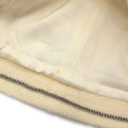 Chanel Single Breasted Jacket White 99C #40 154465