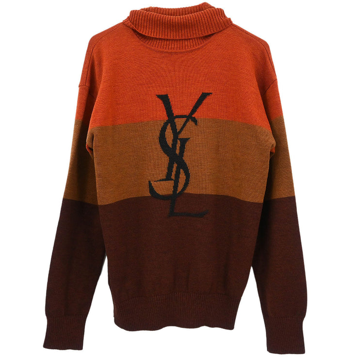 Yves Saint Laurent Sweater Brown AS79-176 #MA 154468