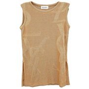 Yves Saint Laurent Tank Sleeveless Top Beige SKB9-393 #M 154469