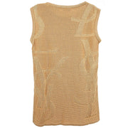 Yves Saint Laurent Tank Sleeveless Top Beige SKB9-393 #M 154469