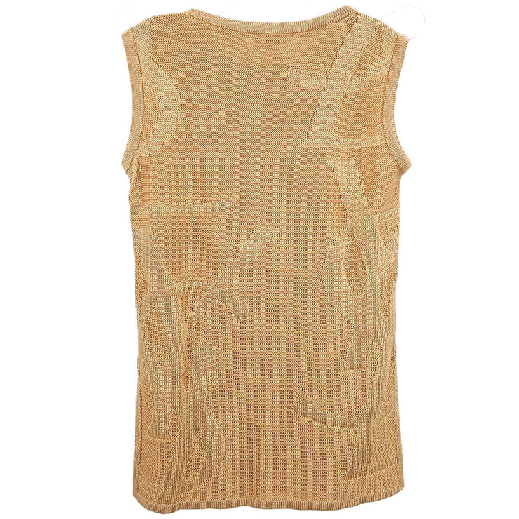 Yves Saint Laurent Tank Sleeveless Top Beige SKB9-393 #M 154469