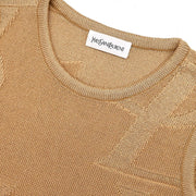 Yves Saint Laurent Tank Sleeveless Top Beige SKB9-393 #M 154469